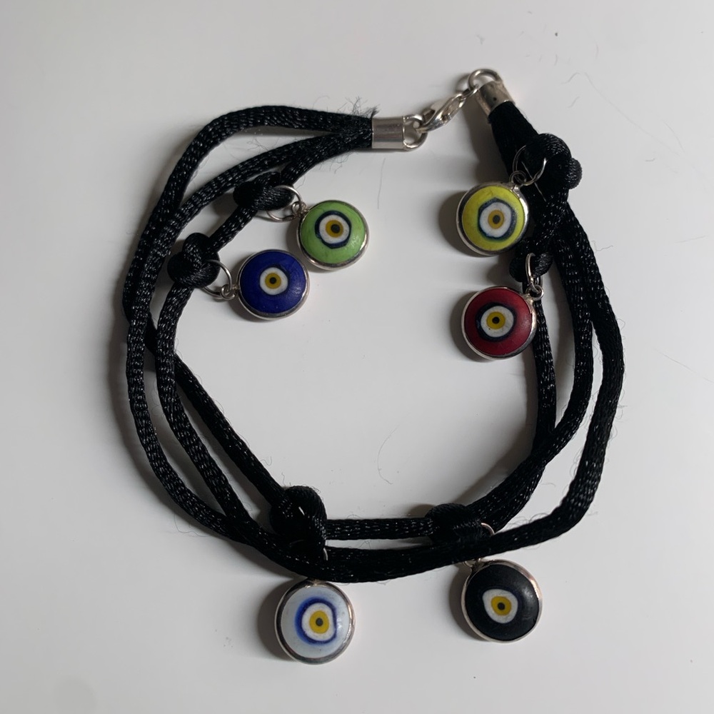 NEW Multicolor 🧿 Evil Eye Charm Bracelet
